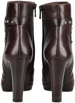Nero Giardini Stiefelette Glattleder High-Heel-Stiefelette ebony