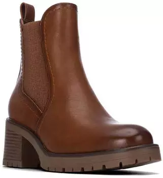 XTI Freizeitstiefeletten Damen camel