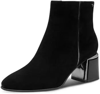 Tamaris Damen Leder Stiefelette 1-25396-47 mit Blockabsatz, ANTIslide, ANTIshokk und TOUCH-IT