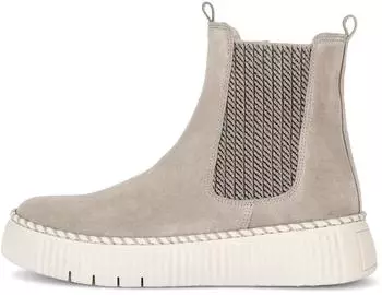 Gabor Stiefelette Veloursleder/Textil beige