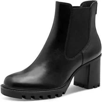 Tamaris Damen Stiefel Flach schwarz
