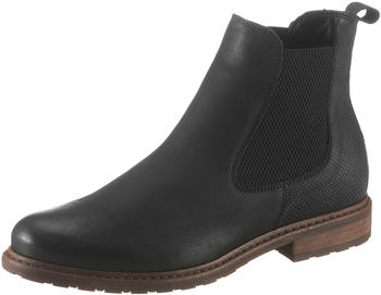 Tamaris Leather Chelsea Boots (1-1-25056-25) black/beige