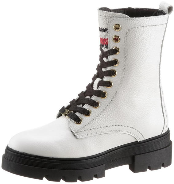 Tommy Hilfiger Classics Rugged Lace-Up Boots (FW0FW05185) white