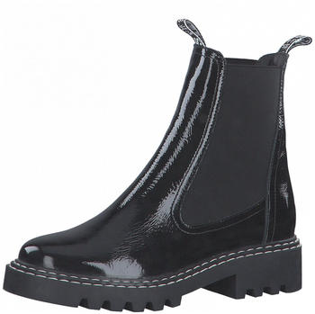 Tamaris Leather Chelsea Boots (1-1-25455-27) black patent