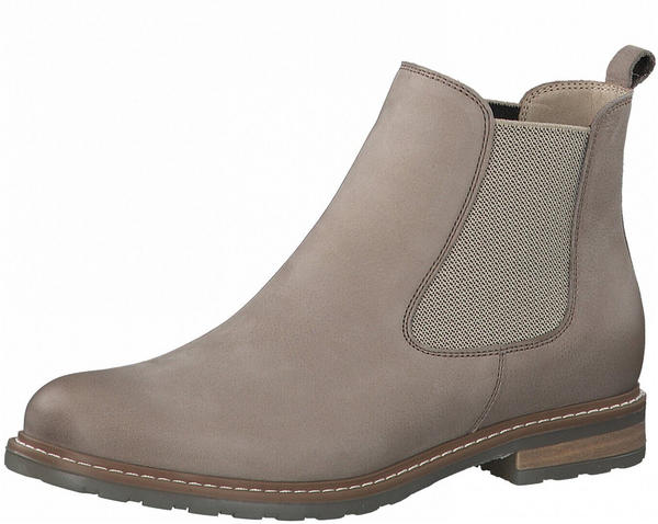 Tamaris Leather Chelsea Boots (1-1-25056-28) taupe