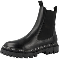 Tamaris 1-25491-41/001, Tamaris Chelsea Boots - Gr. 37 - Schwarz - Glattleder Damen