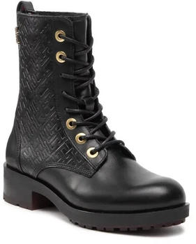 Tommy Hilfiger Th Monogram Biker Boot FW0FW06817 Black