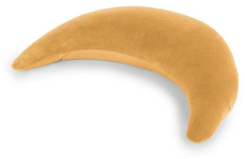 Theraline Stillkissen Der Plüschmond mit Mikroperlen-Füllung 140 cm Bernstein