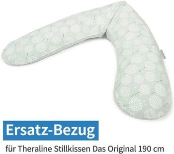 Theraline Ersatzbezug für Stillkissen Das Original 190 cm Pusteblume Zartgrün