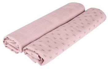 Roba 2-tlg. Puck- und Stilltuch-Set aus 100% Organic Bio-Baumwolle GOTS Lil Planet Rosa