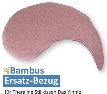Theraline Ersatzbezug für Stillkissen Das Yinnie Bamboo 135 cm Melange Rosenholz