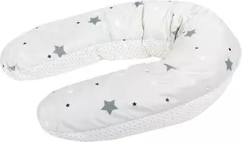 Tr&auml;umeland Stillkissen Baumwolle - DESIGN 5 grau Stars