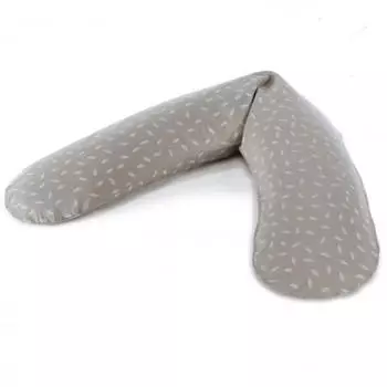 Theraline Das Original Stillkissen - Blättertanz taupe
