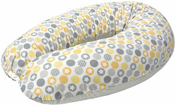 Sei Design Stillkissen Set (190 x 30) + Bezug patchwork kreise taupe