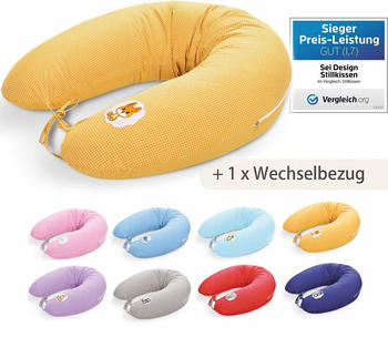 Sei Design Stillkissen Set (170 x 30) + Bezug fuchs pünktchen