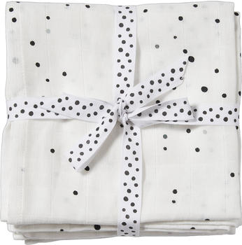 Done by Deer Burp Cloth 2-Pack dreamy dots white