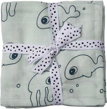 Done by Deer Swaddle 2-Pack sea friends blue