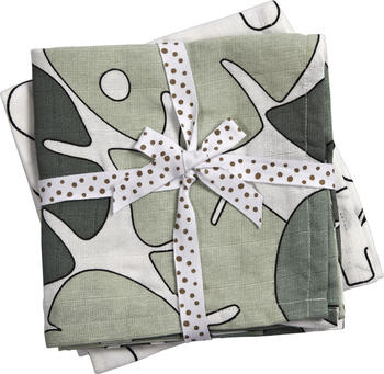 Done by Deer Swaddle 2-Pack tiny tropics green
