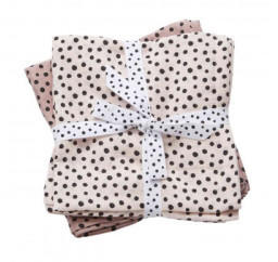 Done by Deer Burp Cloth 2-Pack happy dots powder