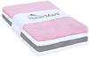 NatureMark 4er Pack Mulltücher 70x70 cm pink/silber/grau/weiß