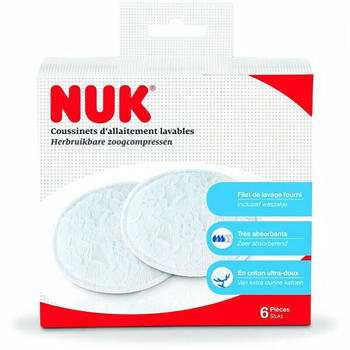 NUK Washable Nursing Pads (x6)