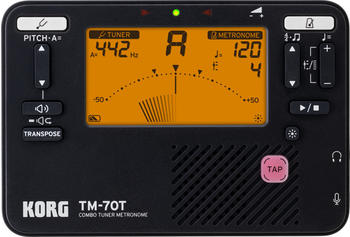 Korg TM-70T Combo Tuner Metronome - Chromatisches Stimmger&auml;t black