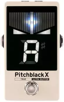 Korg Pitchblack X Chromatisches Pedal-Stimmgerät Cream