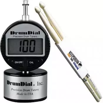 Drum Dial Digital Schlagzeug Stimmgerät DDD mit Schlagzeugstöcken