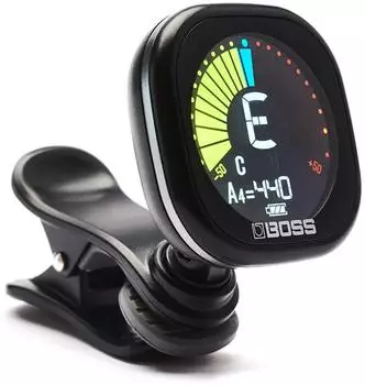 Boss TU-05 Clip-On Stimmgerät, wiederaufladbar, Farbdisplay (TU-05)