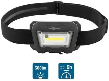Ansmann LED-Stirnleuchte HD280RS 280lm schwarz