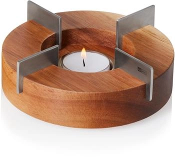 AdHoc Stövchen und Speisenwärmer TUTO aus Akazienholz und Edelstahl (TK48)