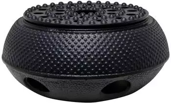 Spetebo Gusseisen St&ouml;vchen japanischer Art, schwarz, 13,5cm (3179)