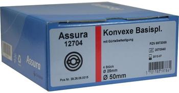 Coloplast Assura Konvex Basisplatte 25 mm für Rastring 25 mm (4 Stk.)