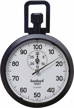 Hanhart Präzisions-Kronen-Stoppuhr 1/100-Min. 30 Min. mit ABS-Gehäuse (111.0217-00)