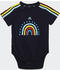 Adidas Kids Gift Set Body mit Lätzchen (Genderneutral) legend Ink/bliss blue/Impact yellow/bold orange (HR5889)