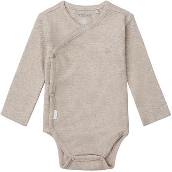 Noppies Junge Mädchen Body Nino Taupe Melange (34N4112)