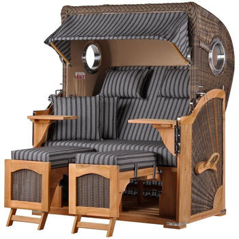 Mr. Deko Düne Teak Bullauge PE grey Dessin 500 (MD01900)
