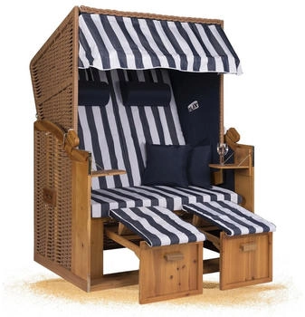 Hanse Ostsee XXL Volllieger 2 Sitzer - 120cm breit - Blau Weiß Gestreift
