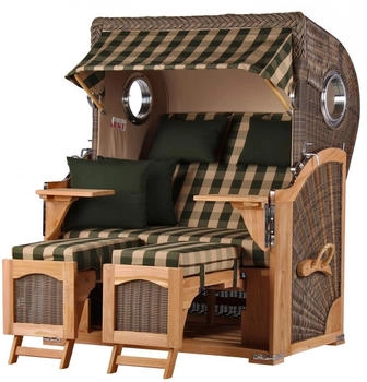 Mr. Deko Düne Teak Bullauge PE grey Dessin 506 (MD01904)