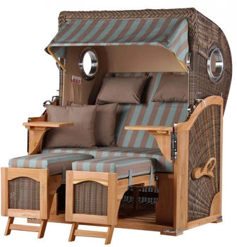 Mr. Deko Düne Teak Bullauge PE grey Dessin 520 (MD01908)
