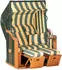 SunnySmart Strandkorb Rustikal 125 x 160 x 90 cm