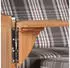 bene living Ammersee 2-Sitzer Strandkorb-Set Teak PE Shell Volllieger (Modell 522)
