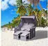 Outsunny Strandkorb 118 x 150 x 79 cm grau