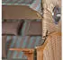 bene living Ammersee 2-Sitzer Strandkorb-Set Teak PE Shell Volllieger (Modell 520)