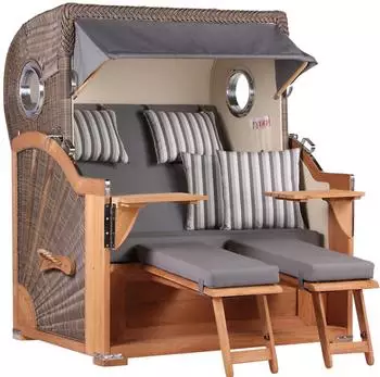 Mr. Deko Baltikum Teak Bullauge PE grey Dessin 544 (1723)