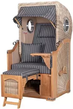 bene living Ammersee 1-Sitzer Volllieger Teak PE Shell (Modell 500)