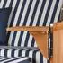 bene living Schaalsee Strandkorb-Komplettset 2-Sitzer Teak PE-Geflecht grau mit Liftersystem (Modell 518)