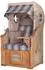 bene living Ammersee 1-Sitzer Volllieger, Teak, PE Shell (Modell 522)