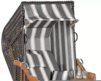 SunnySmart Strandkorb "Rustikal 250 Plus 1-Sitzer" 1-Sitzer, komplett montiert,