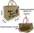 Domelo Korbtasche Shopping bag home sweet home